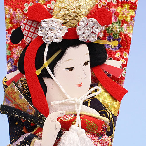 押絵羽子板 8号 見立て浅妻 台付き – 寿鳳人形の東芸