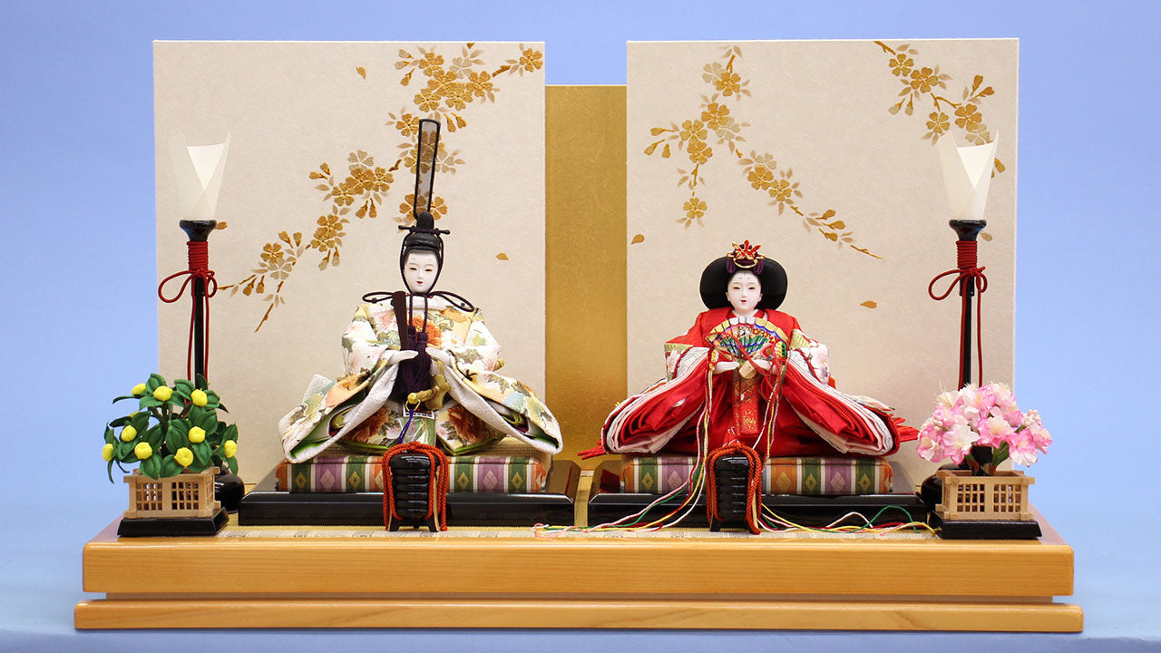 雛人形親王飾り 平飾りの販売 – 寿鳳人形の東芸