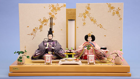 雛人形用桜橘 高さ 7.0cm大雫しだれ桜橘 (白木台) – 寿鳳人形の東芸