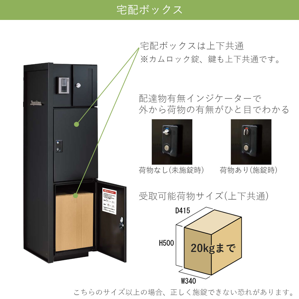 門柱ユニット ヴェリータNX ベーシック LED無し 宅配ボックス2個 +