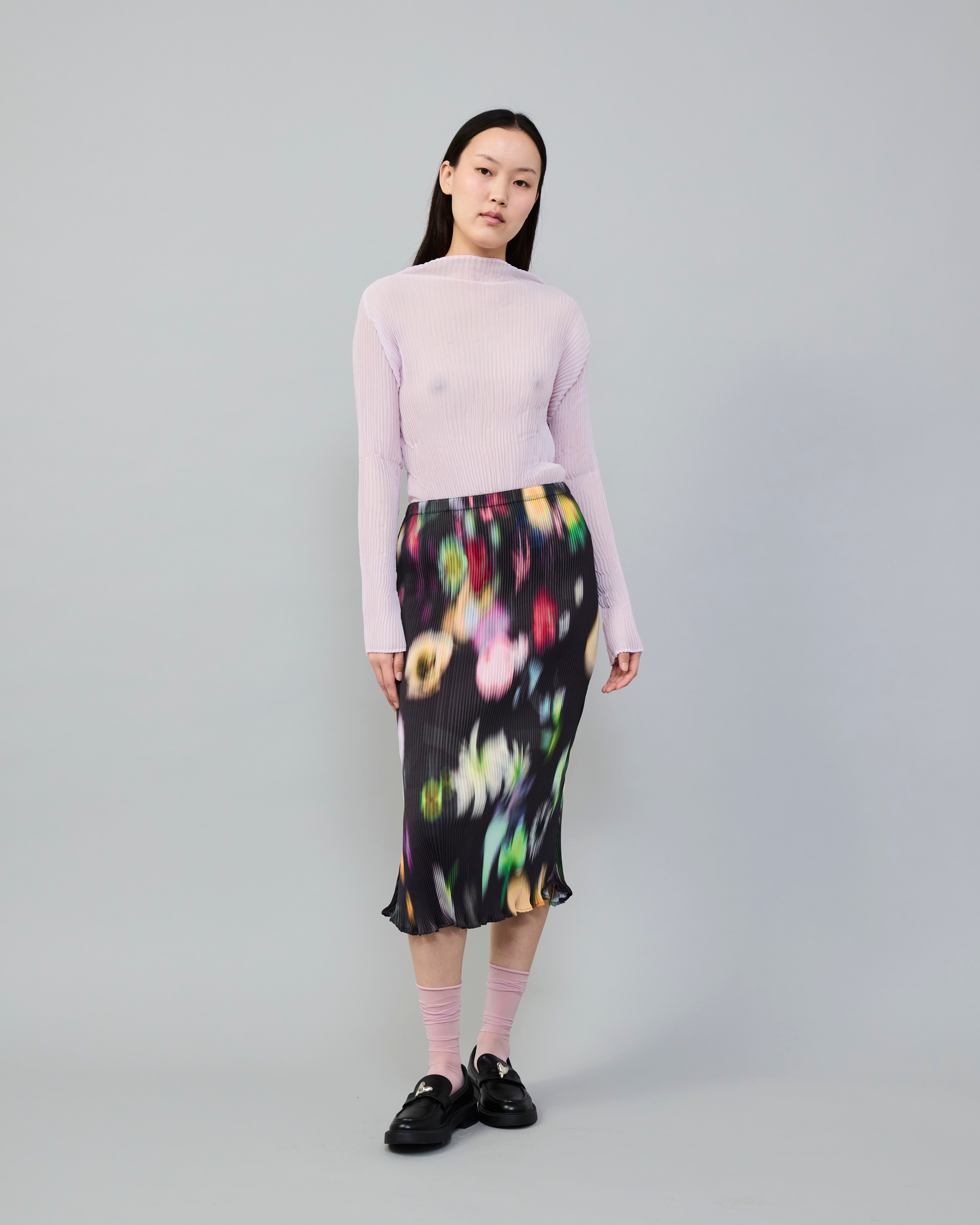Milla Pleated Skirt in dark Mayu – Julia Heuer