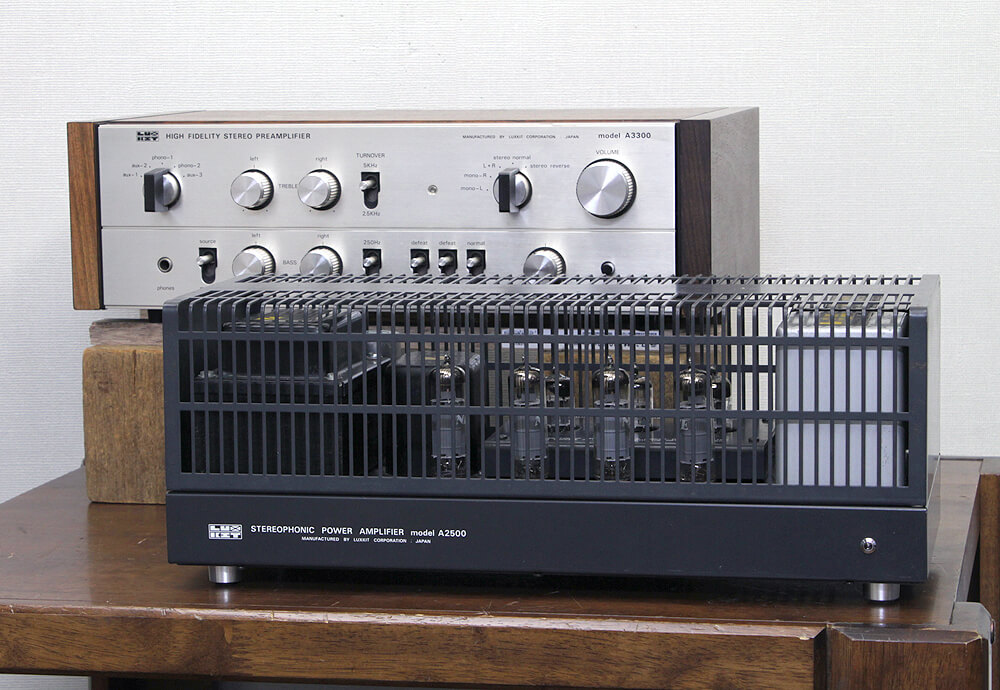 LUXMAN ラックスマン A2500+A3300 管球式パワーアンプ/プリアンプ