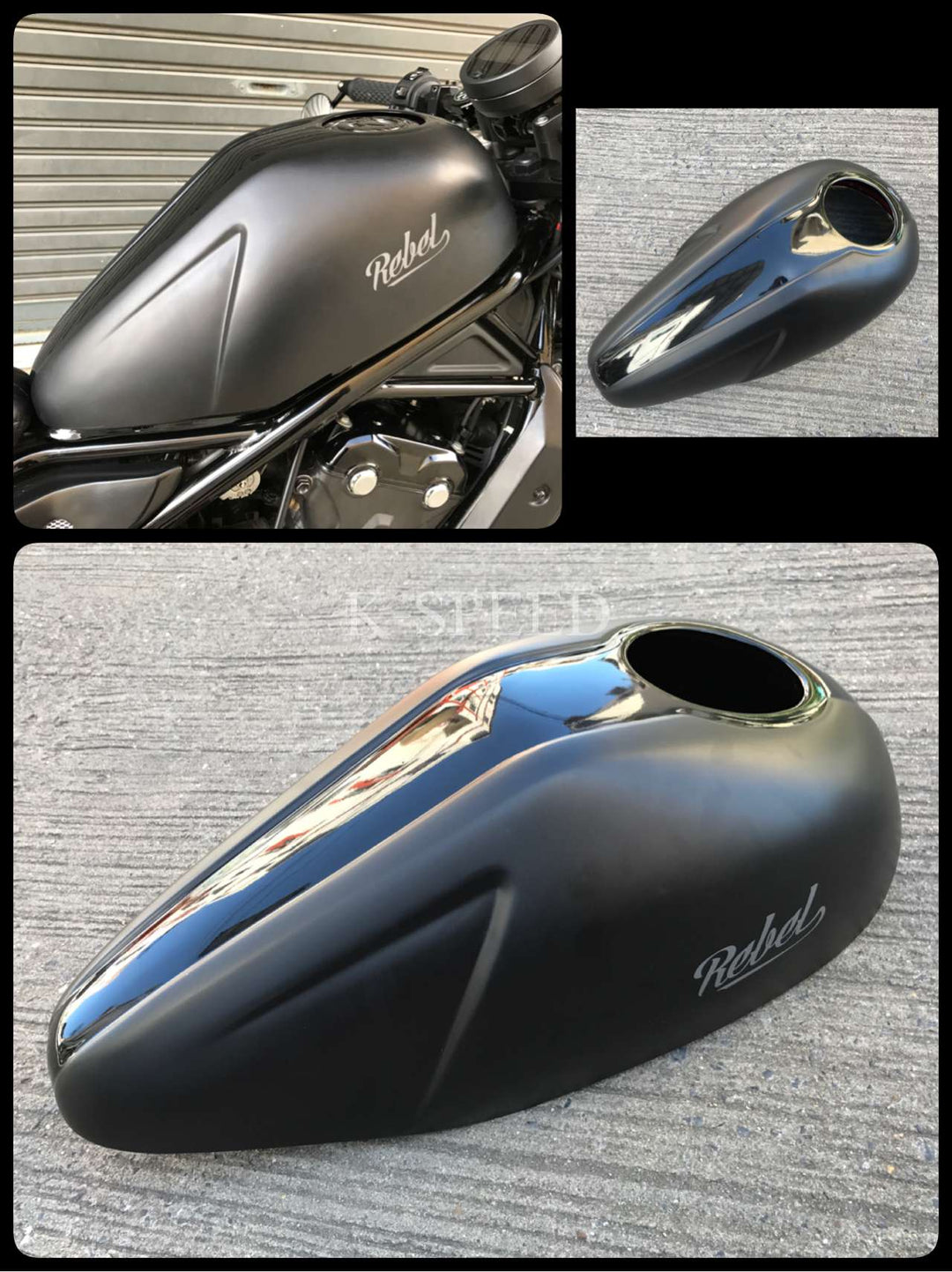 K-SPEED-RB0051 Tank Cover Rebel250, 300 & 500 – K-SPEED JAPAN