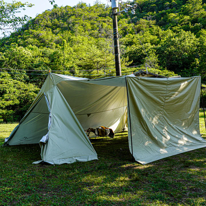 マウンテンハイカー Mountainhiker パップテント ベージュ Amazon.co