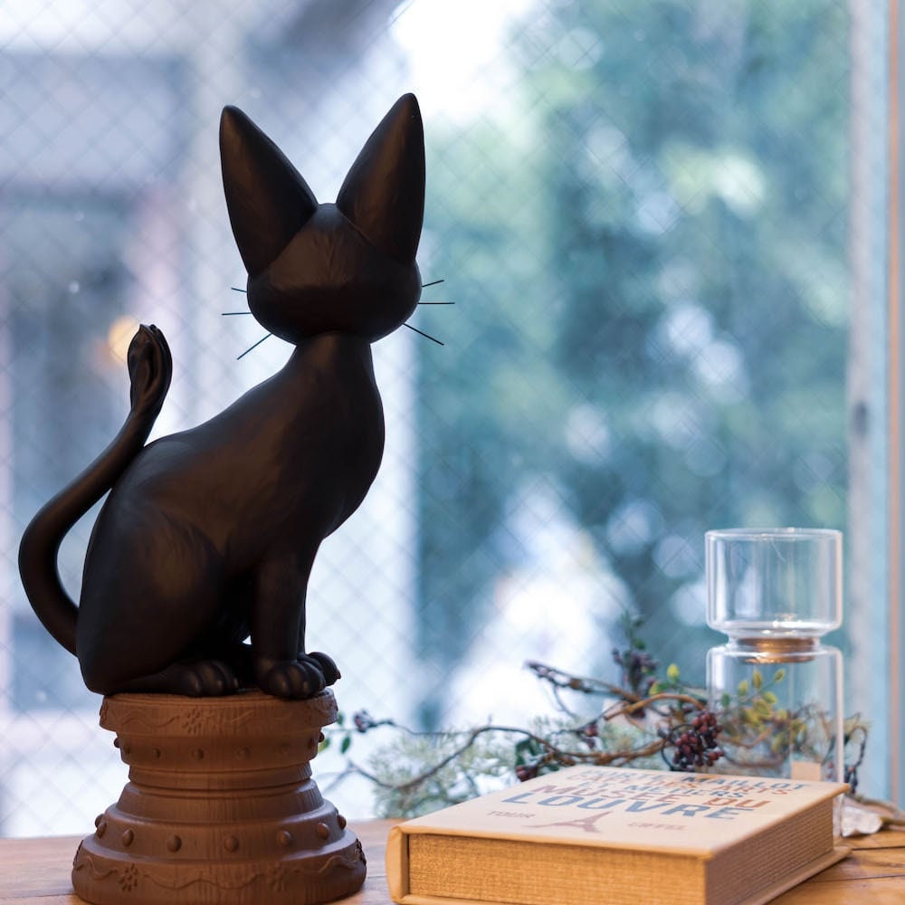 Official Ghibli Huge Jiji Figure • Kikis Delivery Service Figurine