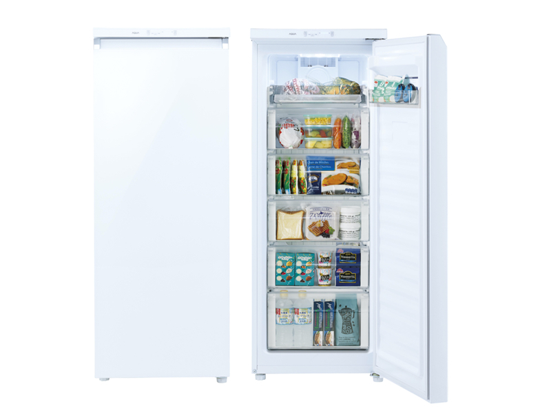 アクア、フリーザー/チルド/冷蔵の3通りで使えるファン式冷凍庫 - 家電