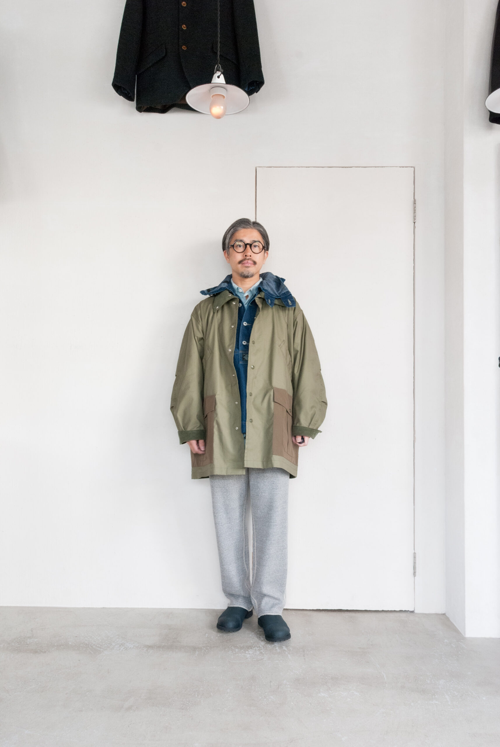 SASSAFRAS Botanical Scout Tube Coat C/N Oxford Olive | kado〔カド