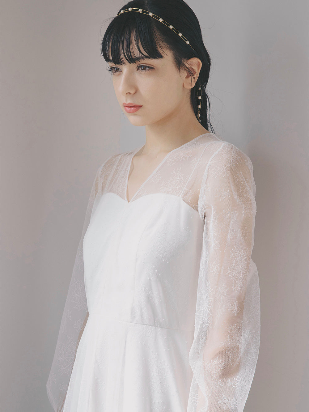 kaene公式オンラインストア レース×シフォンドレス / 100570 結婚式