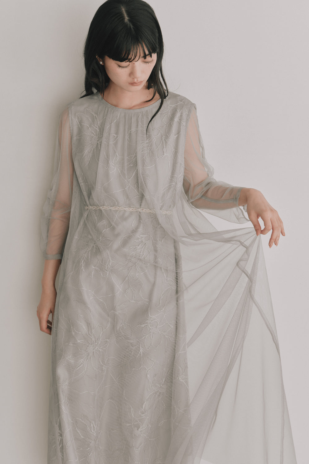 kaene公式オンラインストア シアーペタルレイヤードドレス / 101136