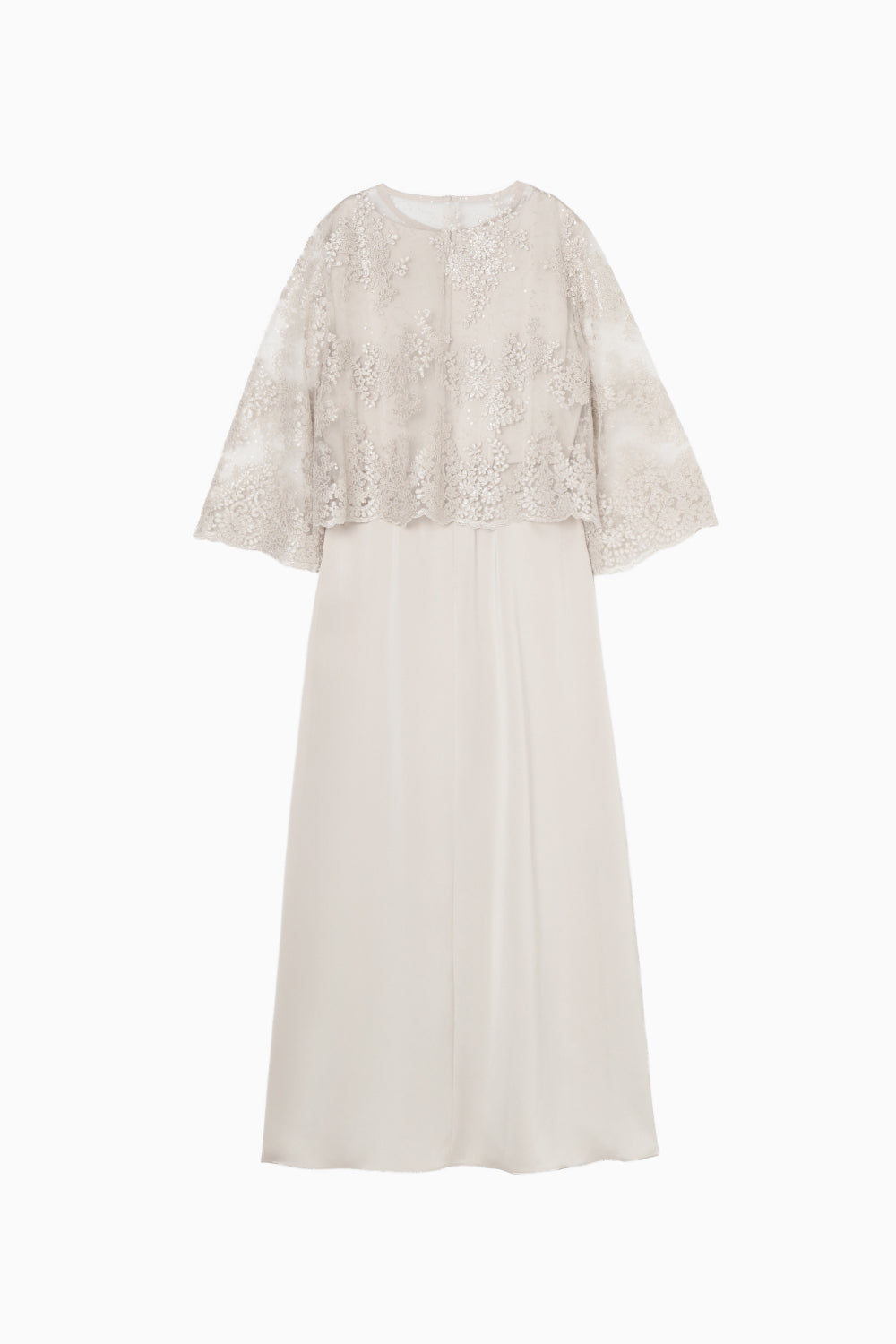 kaene公式オンラインストア シャイニーレースレイヤードドレス