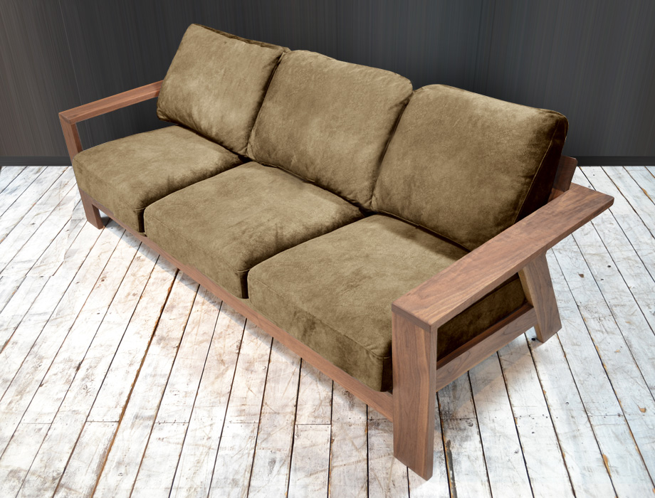 Grace（グレイス）ウッドフレームソファー3人掛（幅204cm×奥行83cm