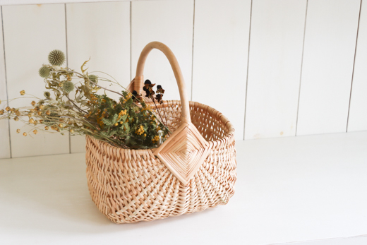 ラトビア ハンドルバスケット