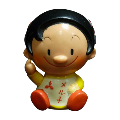 参考価格】三菱電機 ノベルティ メル子 ソフビ貯金箱 / 広告ノベルティ