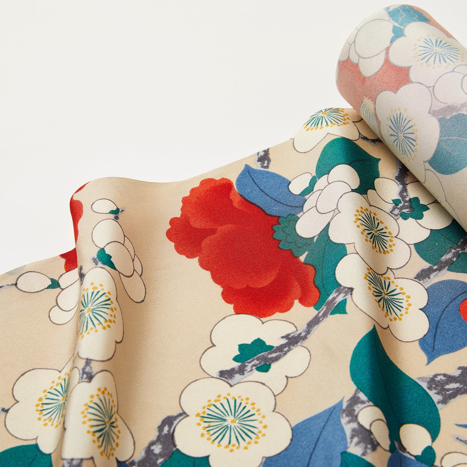 長襦袢｜椿｜岡重｜正絹