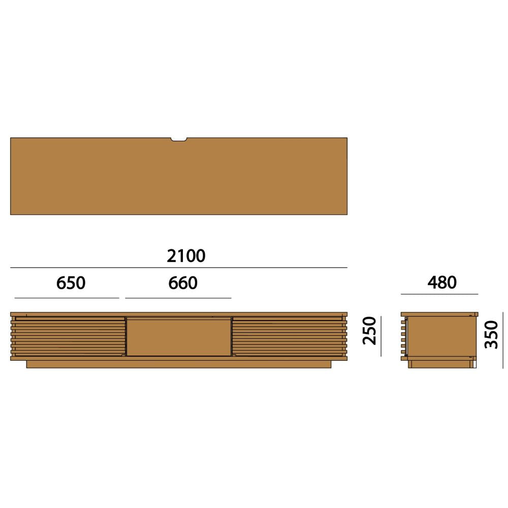 SEIS TVボード TV16～21A：W1600～2100(オーク) – 柏木工株式会社
