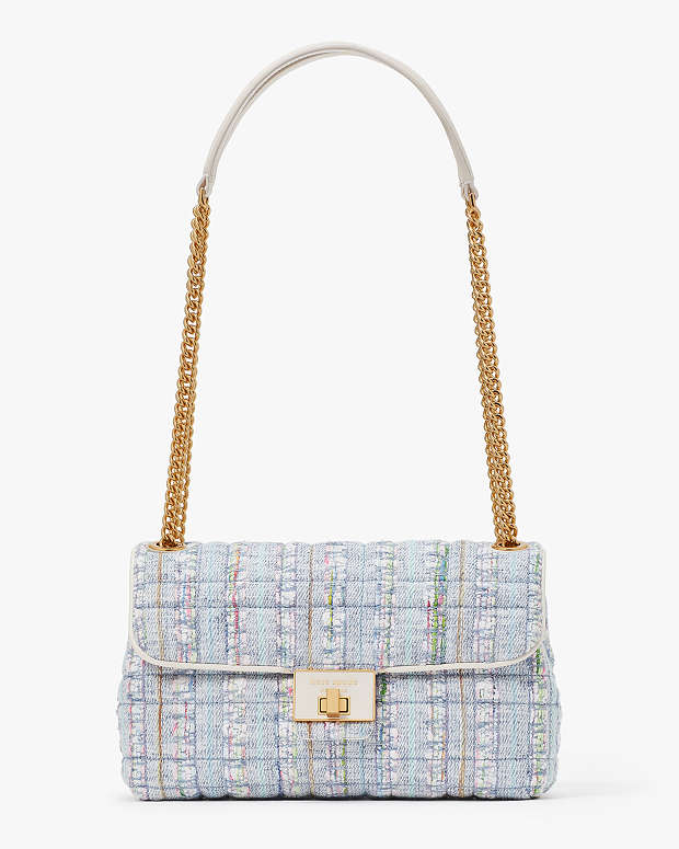 エブリン ツイード ミディアム コンバーチブル ショルダーバッグ