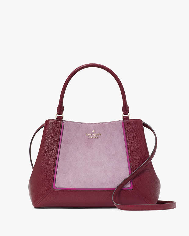 Lena Suede Colorblock Medium Satchel | Kate Spade IT