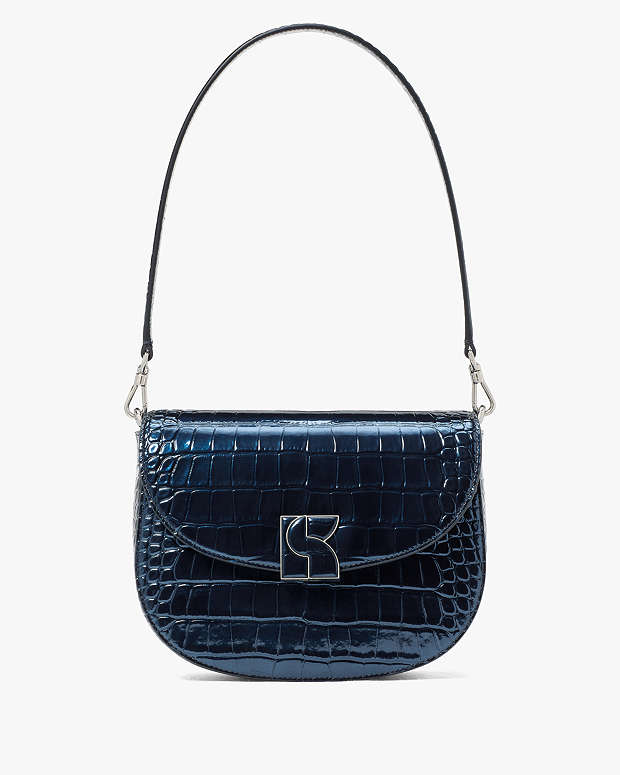 ケイト・スペード ダコタ メタリック クロコエンボスド ミディアム