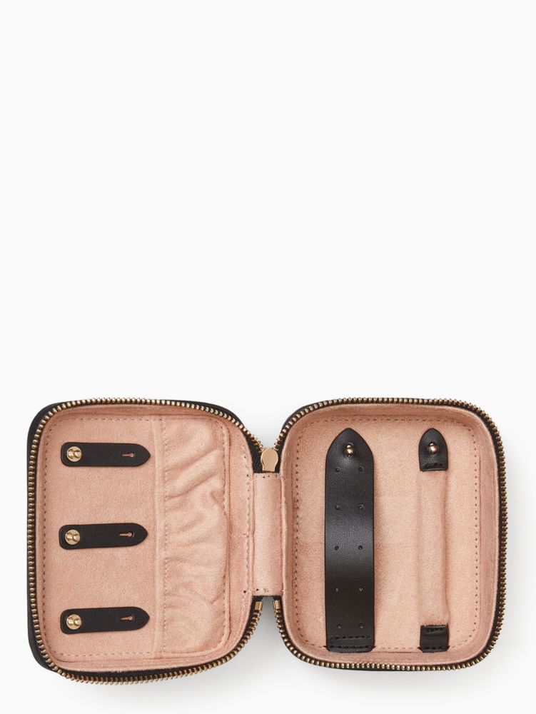 ティンセル グリッター ファブリック ボックス トラベル ジュエリー