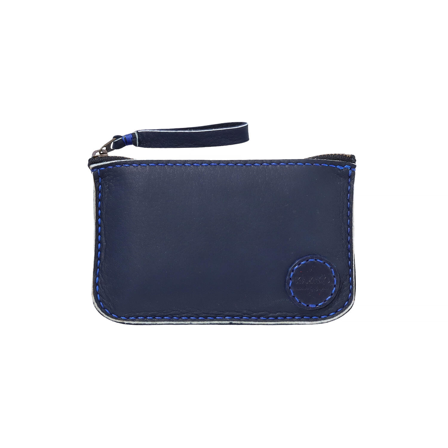 総手縫い 本革 鹿革 カードケース マチ無しポーチ | 株式会社 KAZINO