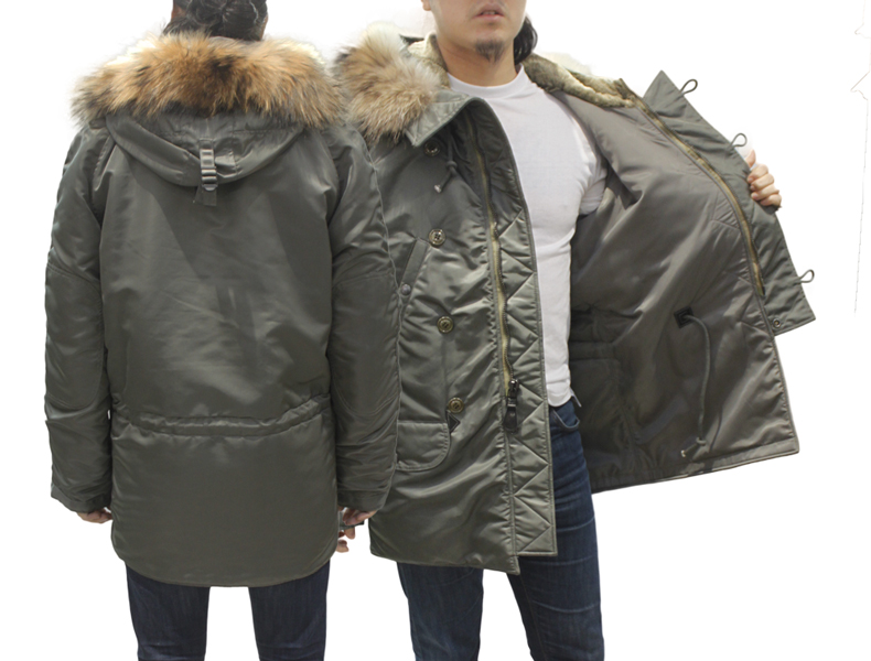 メンズ AVIREX アヴィレックス N-3B フードファー付き ヴィンテージ