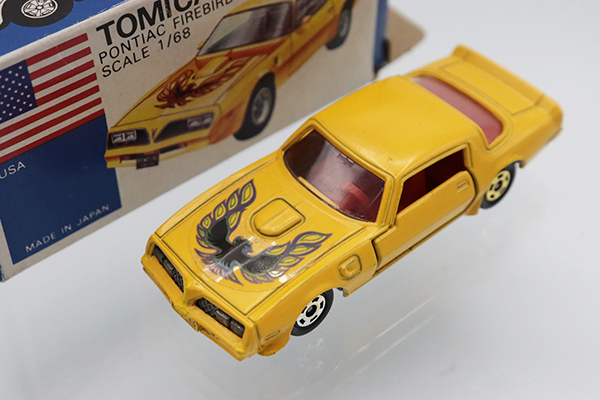 TOMICA トミカ ポンティアック ファイヤーバード 黄色 箱付き TOMICA