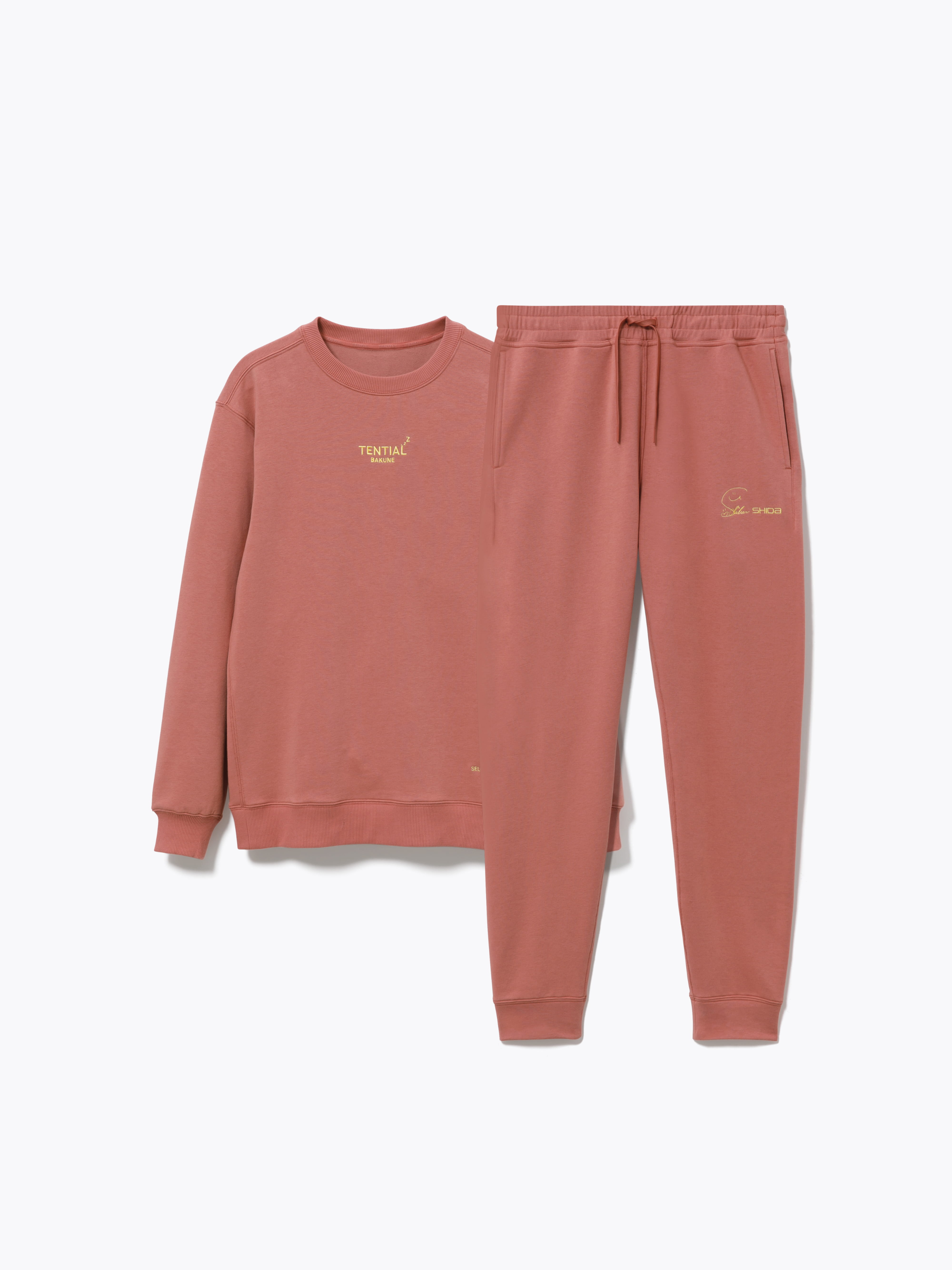 BAKUNE スウェット ロングスリーブ クルーネック 志田千陽コラボ 上下