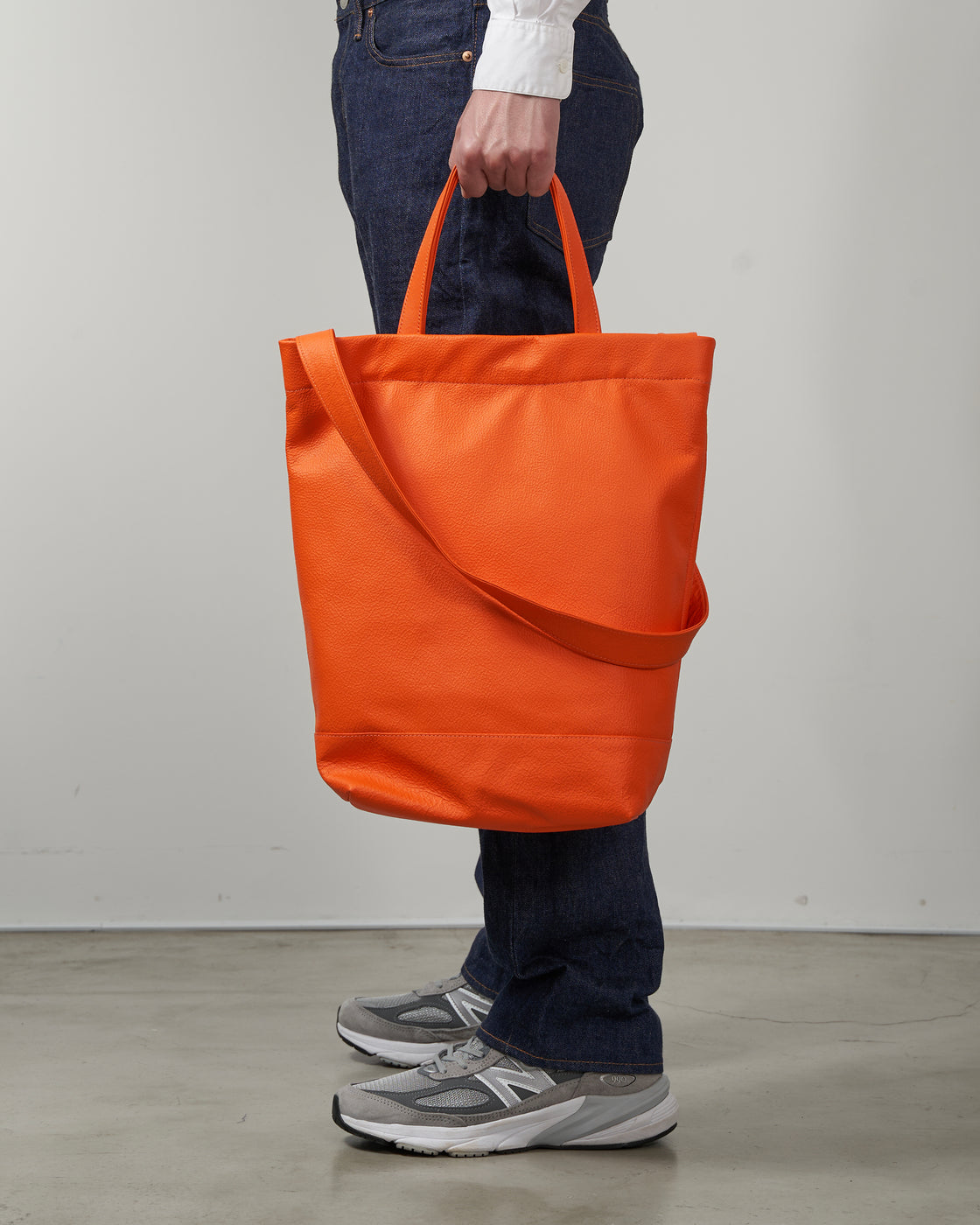 Anonymous BG-03 Leather Tote Bag, Orange – Keylime Tokyo