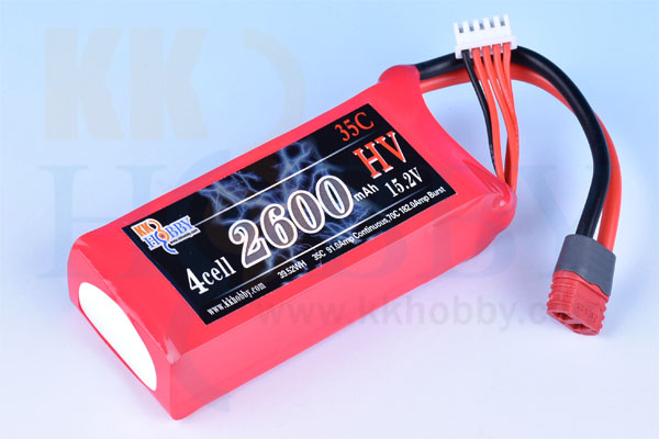 KK HOBBY】 ハイボルテージ KKHOBBY 15.2V 2600mA 35C-70C リポ