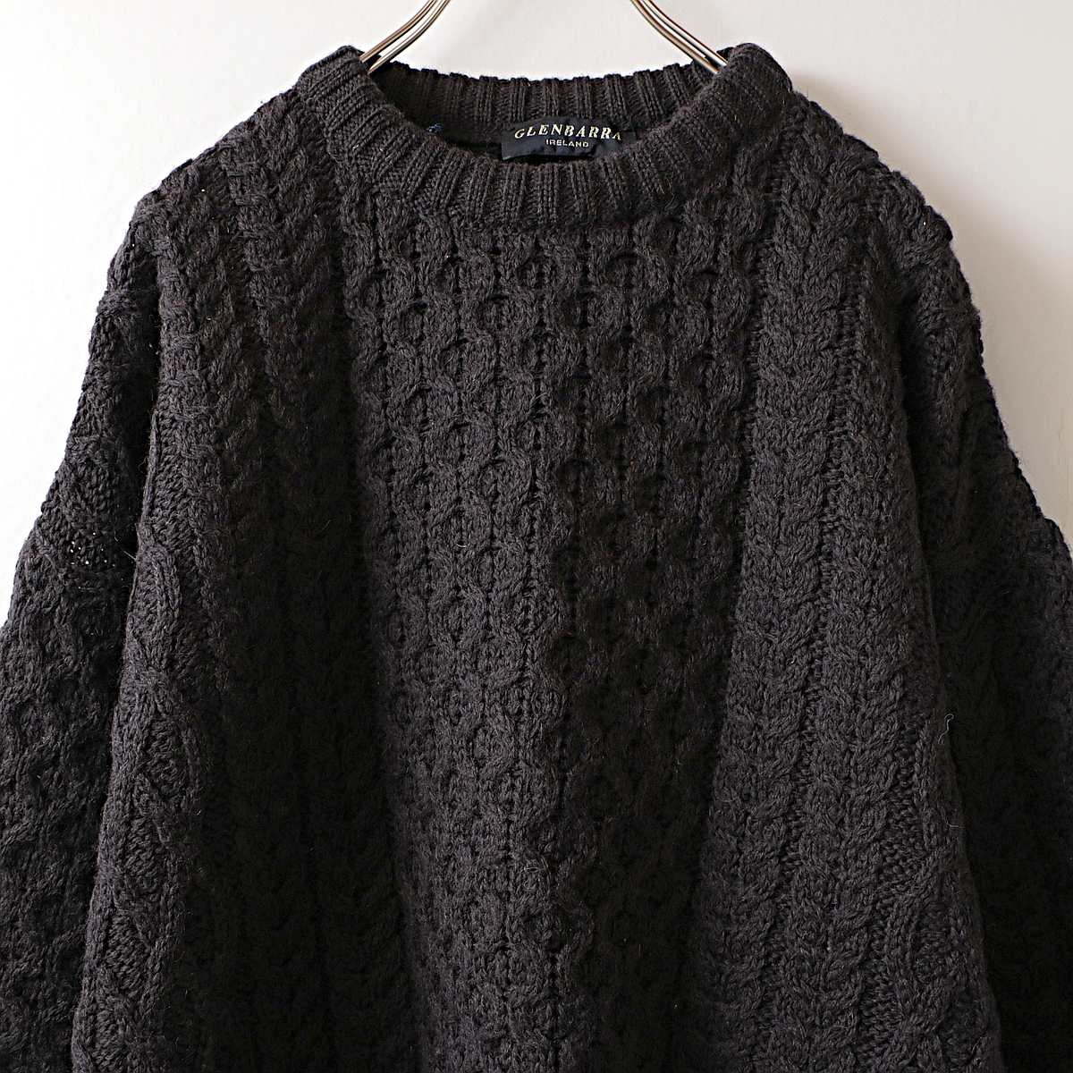 GLENBARRA アイルランド製 アランニット ウール セーター 古着 used