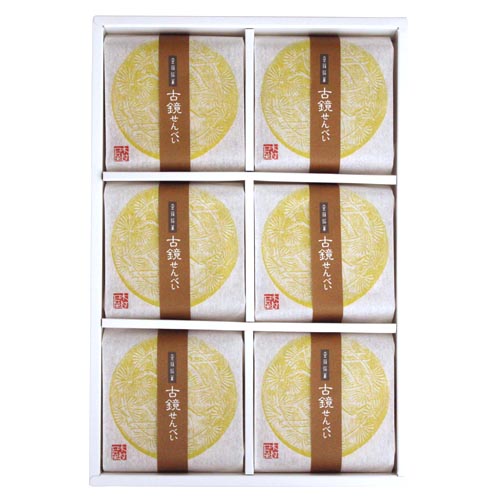古鏡せんべい 6袋入 ｜つるおか菓子処木村屋オンラインショップ《公式》