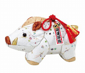 2019年干支「亥」木目込み人形材料・つつみ絵・押絵【人形の田辺】