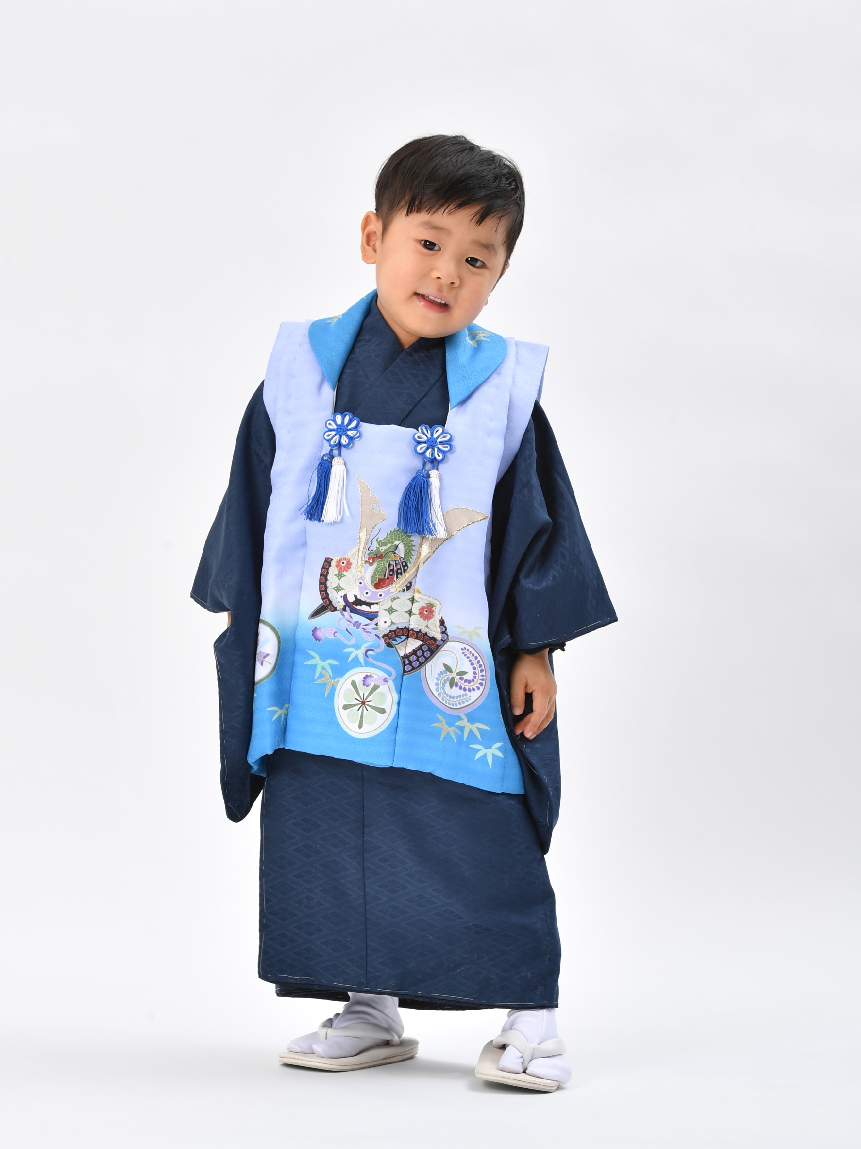七五三・3歳男の子の被布レンタル】品番KD-1010・男の子3才用「被布
