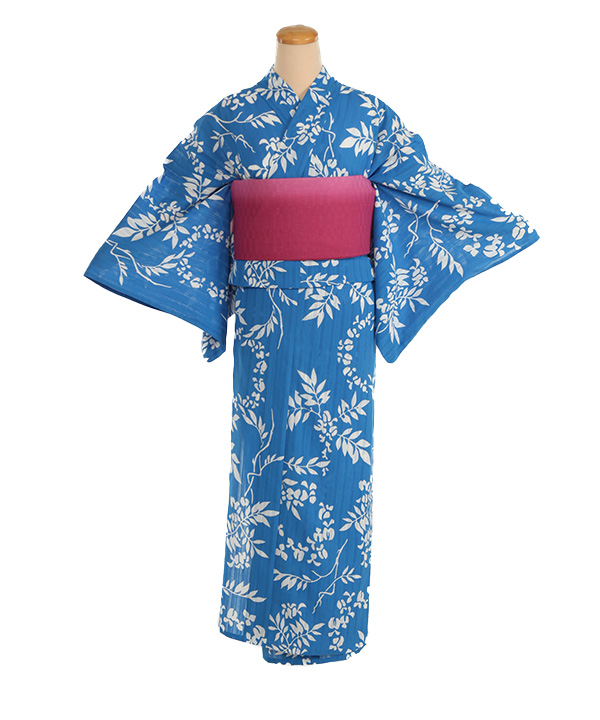 美品 浴衣 竺仙 ろうけつ染め ローケツ染め 美品 浴衣 竺仙