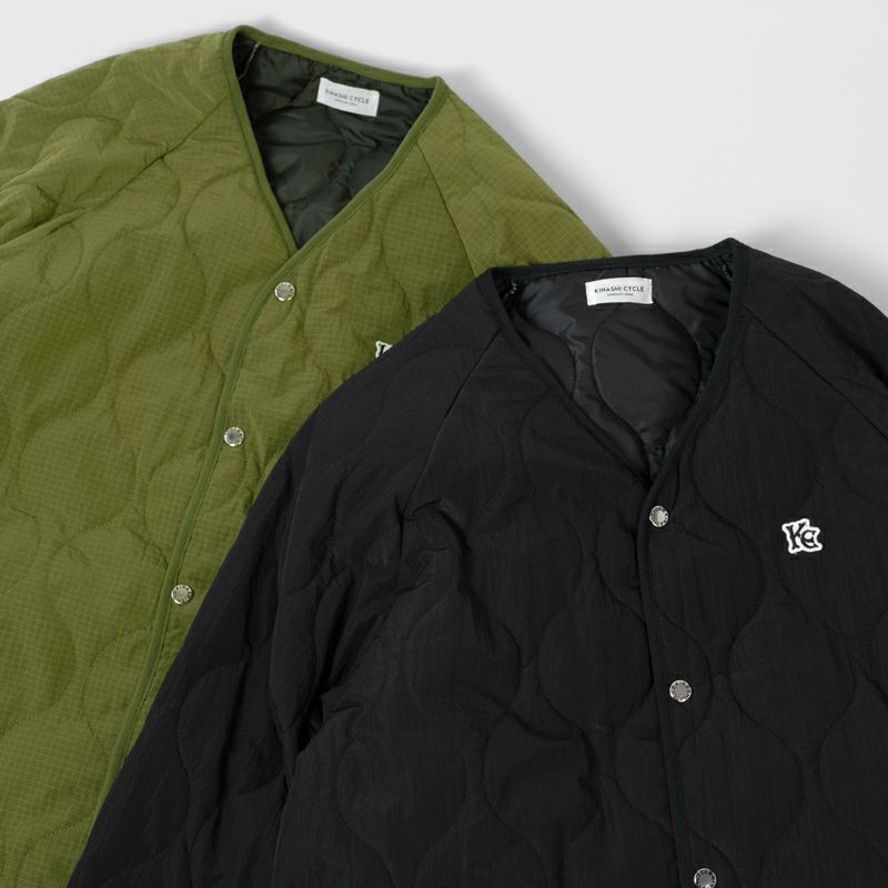 キルティングノーカラージャケット | 木梨サイクル