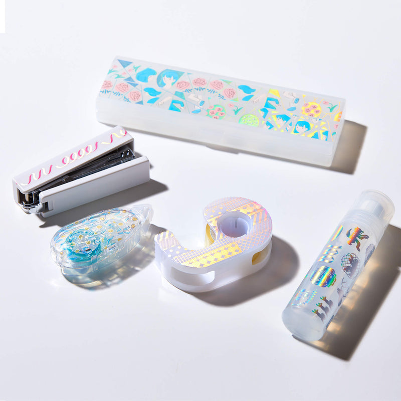 SODA レース (15mm) CMTH15-003 (オーロラ箔) 透明 マスキングテープ