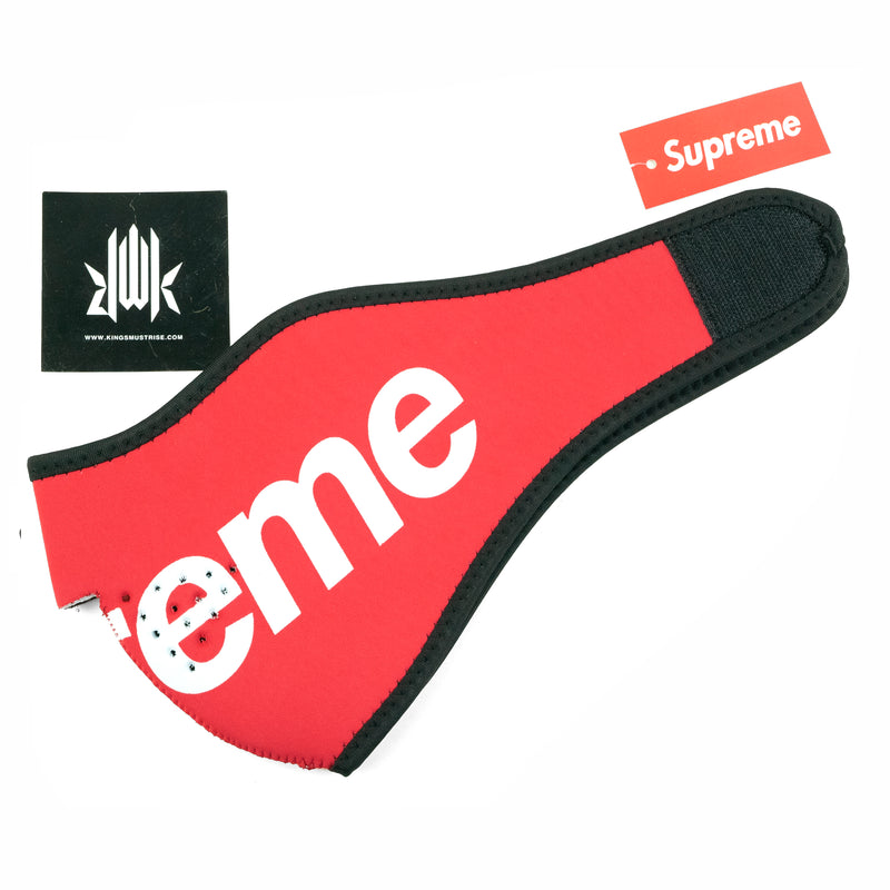 SUPREME Logo Facemask [RED // AUTHENTIC] – Kings Must Rise