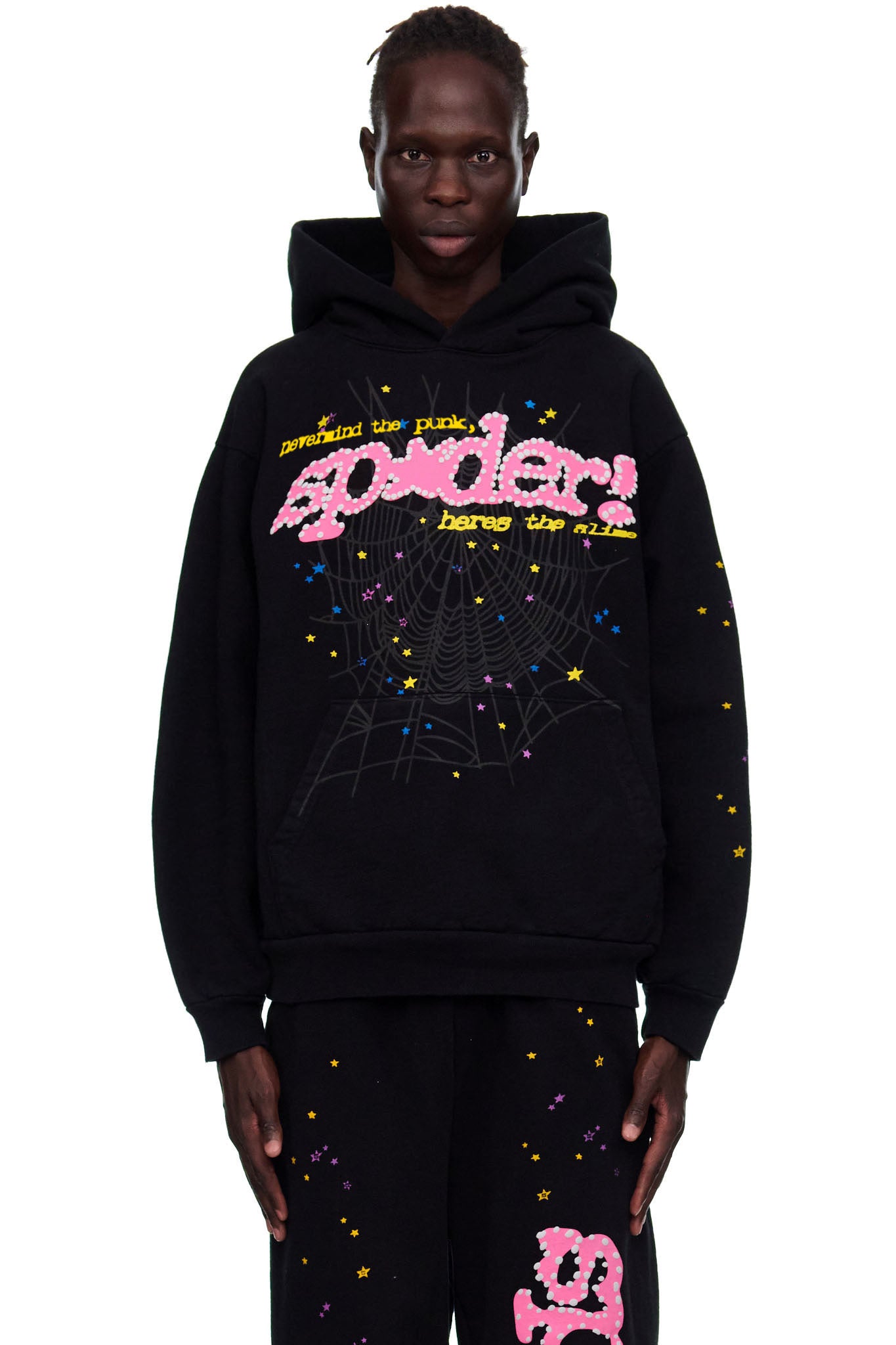 BLACK P*NK V2 HOODIE | SP5DER | KING SPIDER