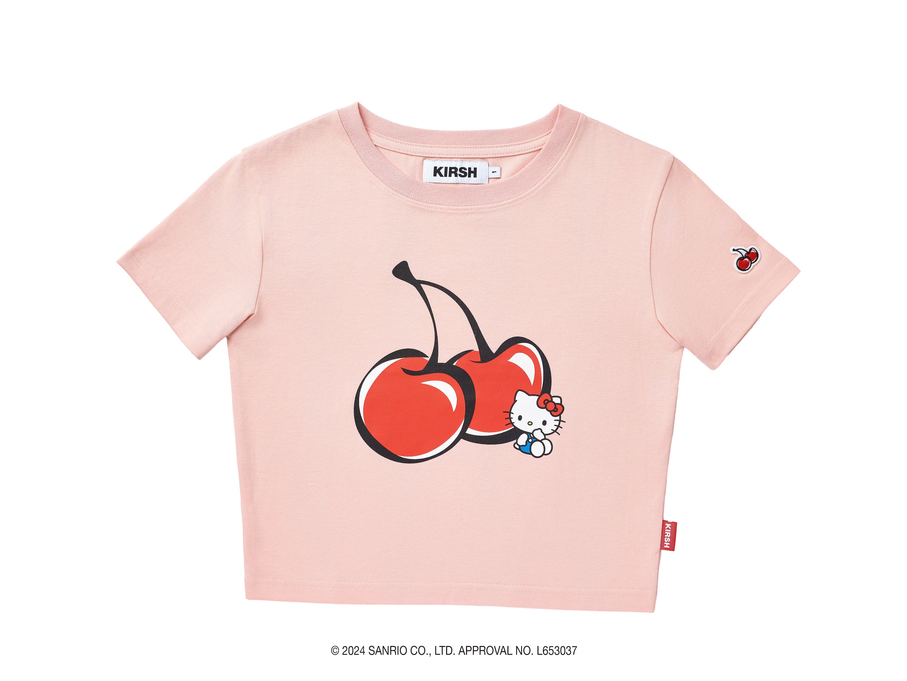 KIRSH X HELLO KITTY】チェリークロップTシャツ【スカイ】