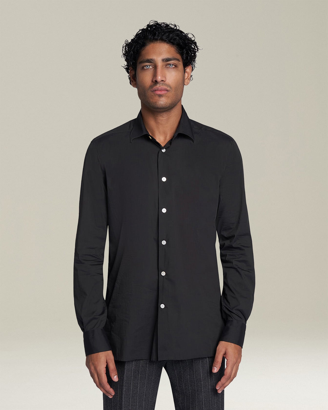 Shirt Cotton Black | Kiton