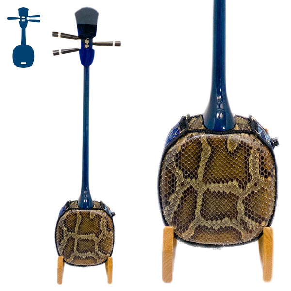 ミニチュア三線 本体 ヘビ皮 箱付き ミニチュア三線 本体 ヘビ皮 箱