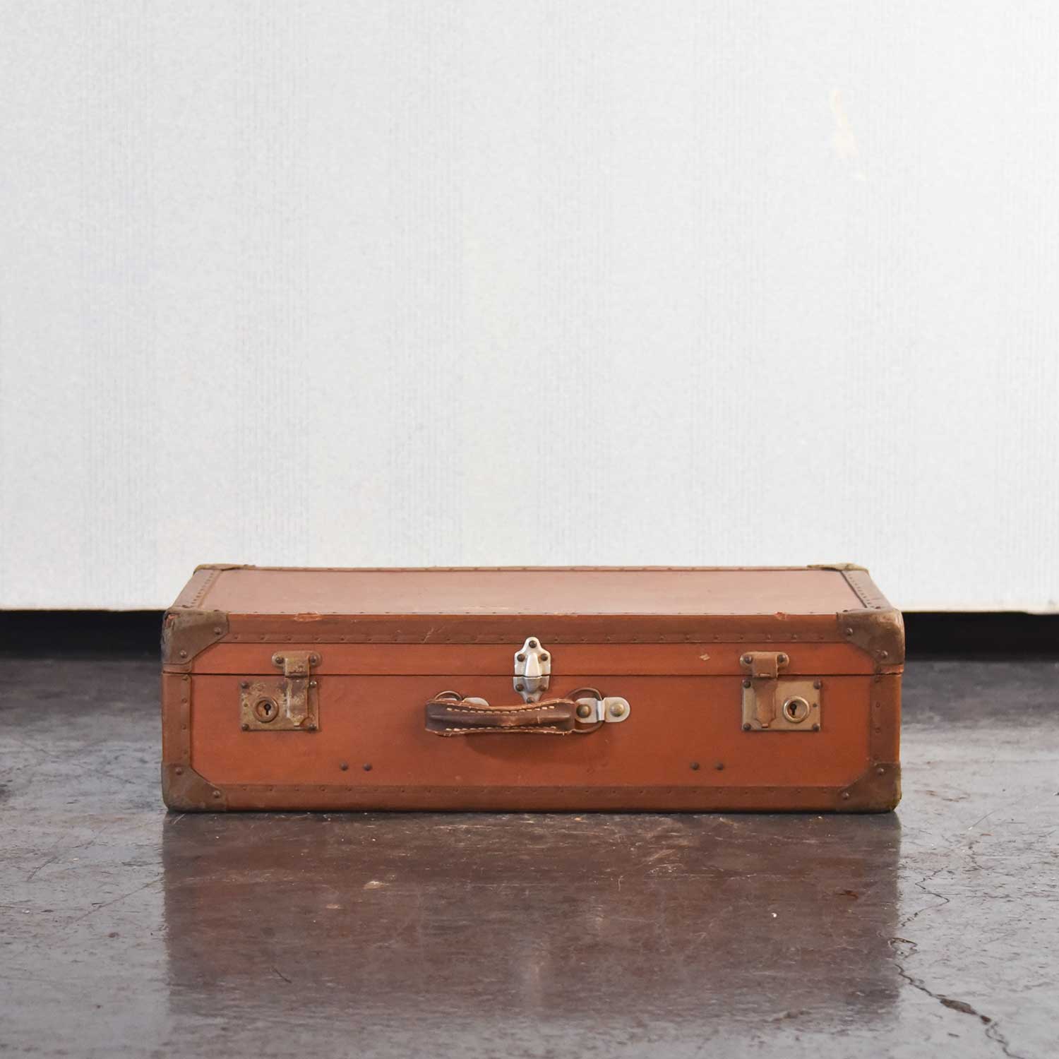 メタルとレザー トランクボックス/TR-32 – 神戸アンティークウェアハウス