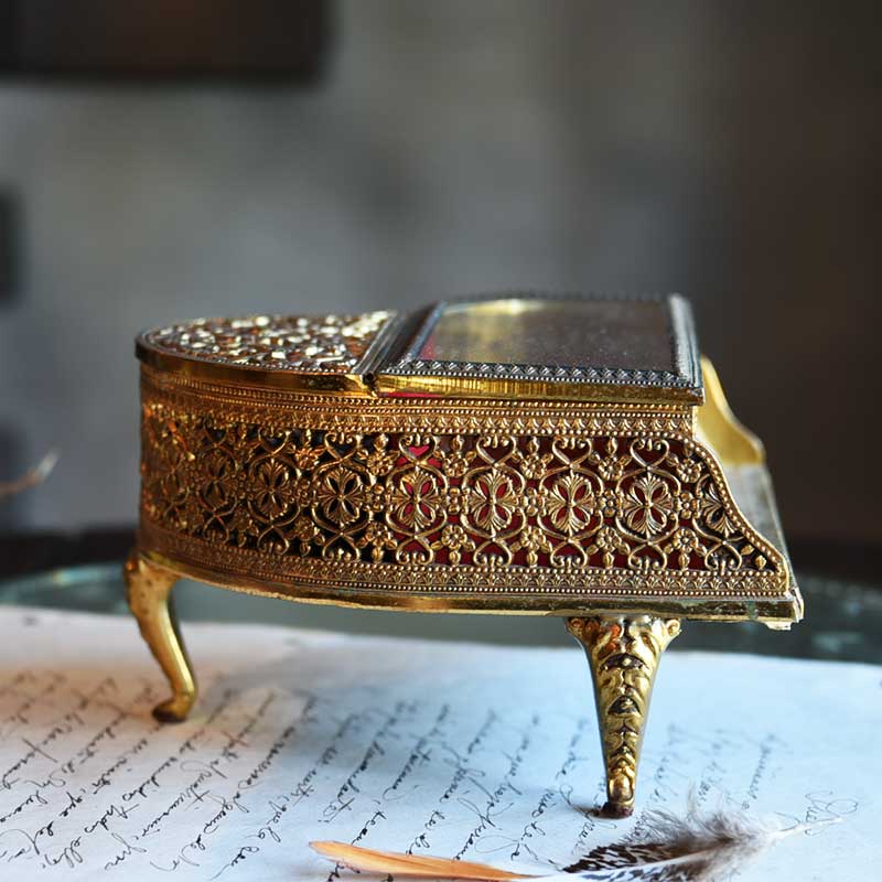 Demain イタリア製 象嵌オルゴールBOX ボレロ 高級ジュエリーケース