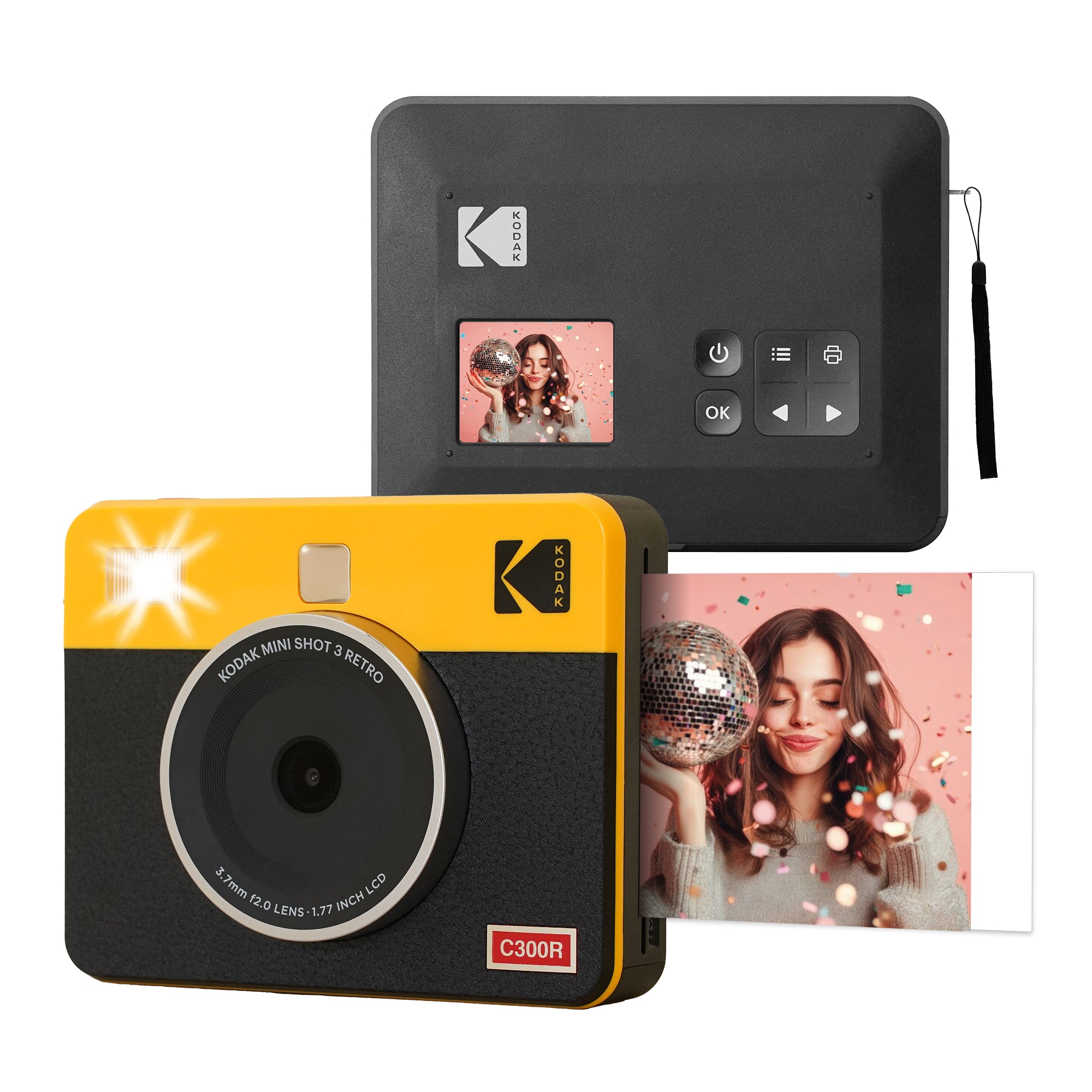 Kodak Mini Shot 3 Retro (C300R) | Best Instant 3x3” Bluetooth