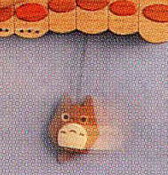 ねこバスの楽しさが表現された手作り柱時計