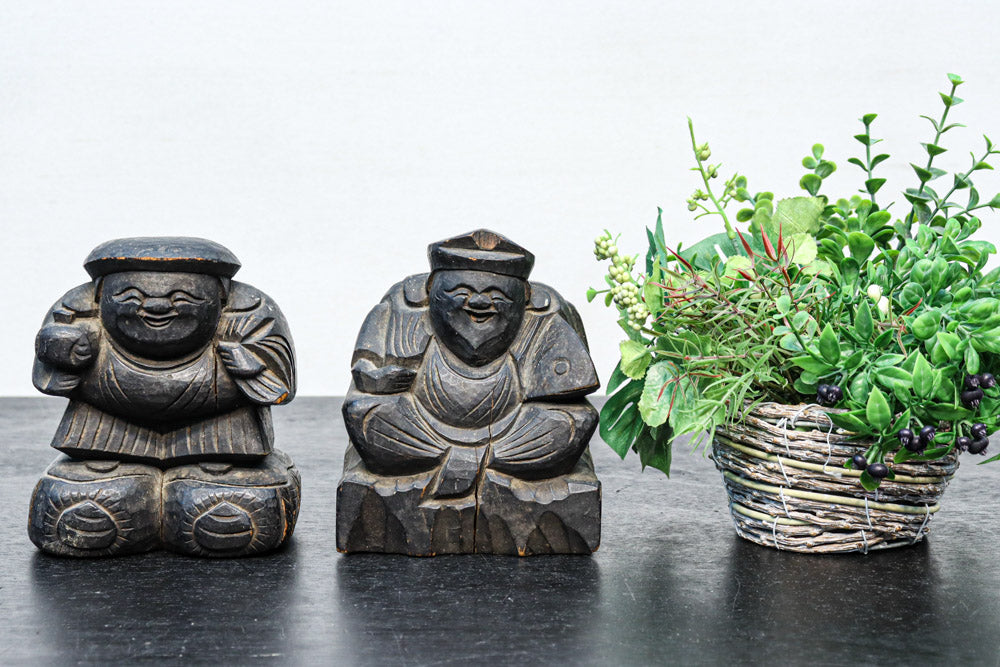 送料無料☆開運 福を呼ぶ！笑顔の大黒さまのお飾り二点セット 送料無料