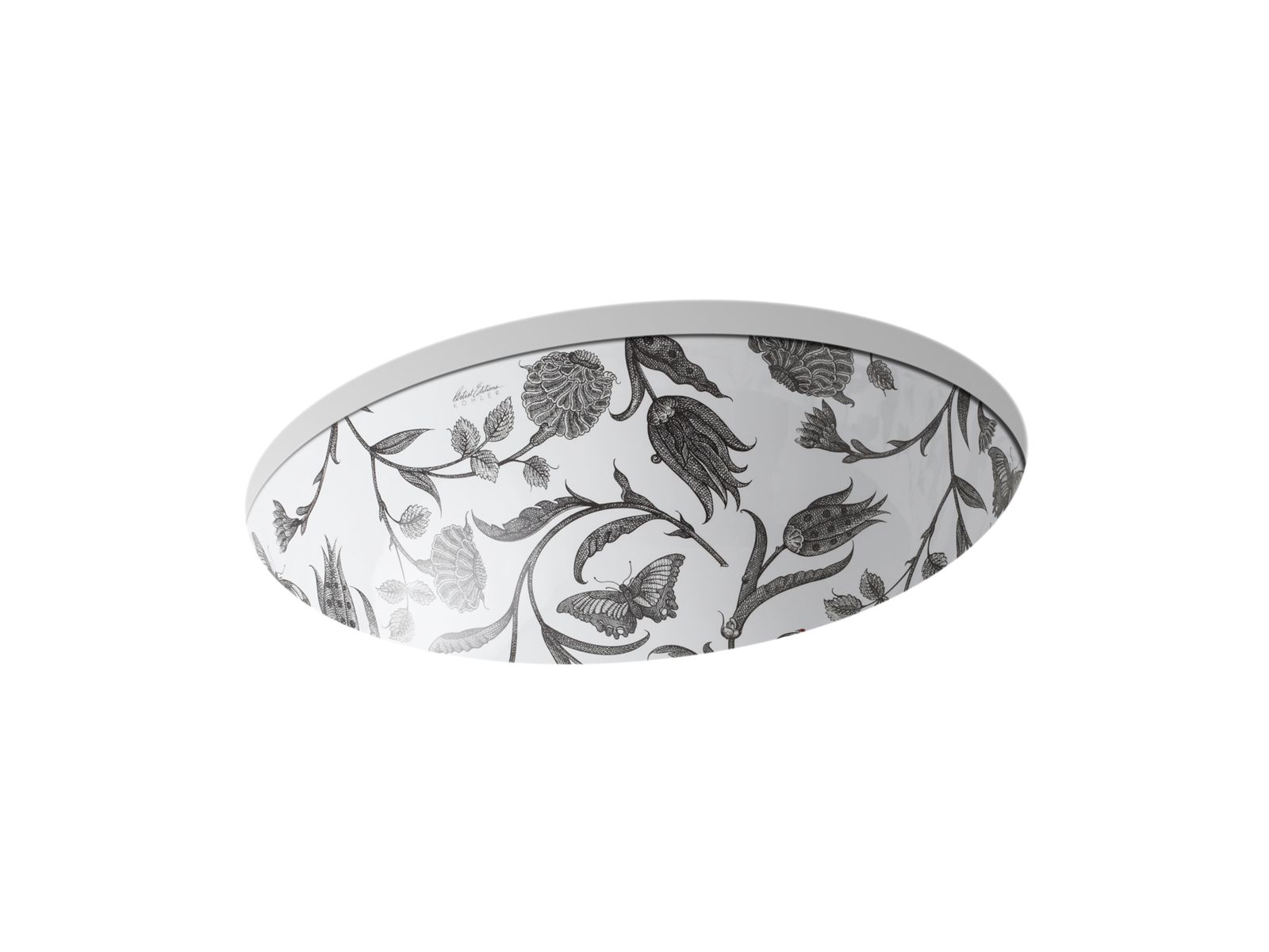 Botanical Study Design on Caxton Undermount Sink | K-14218-BT | KOHLER