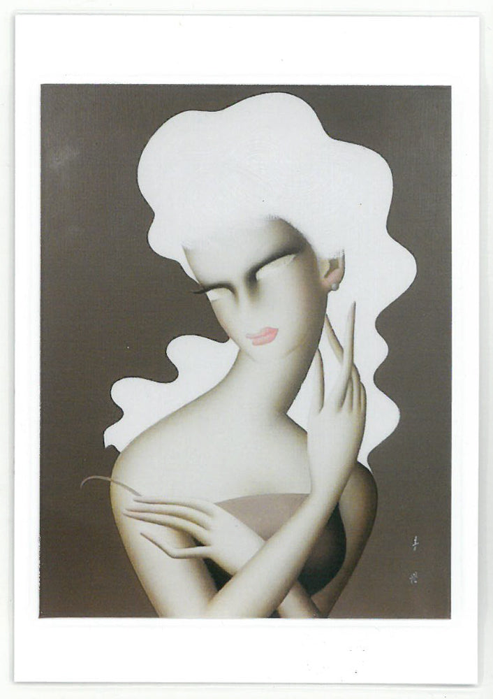 ◇ 古田安 絵画 6号 鉄鶏会 前衛芸術 油絵 額装 美術品 眠眠 みんみん