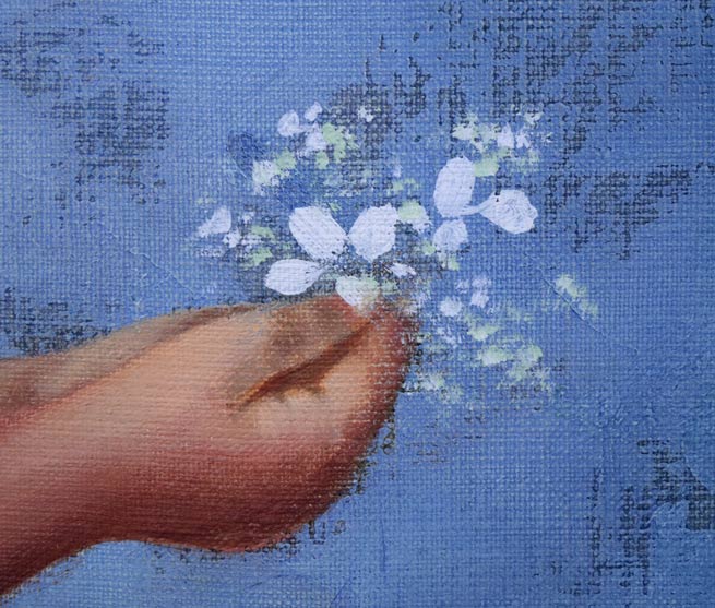 藤岡心象「サビタの頃」油絵・F10号 絵画買取・販売の小竹美術