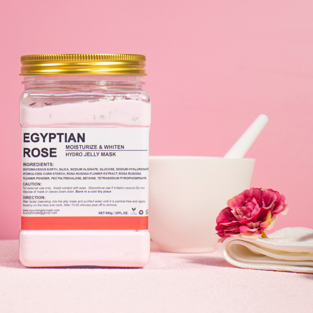 Egyptian Rose Jelly Mask – Brightening & Hydrating Facial